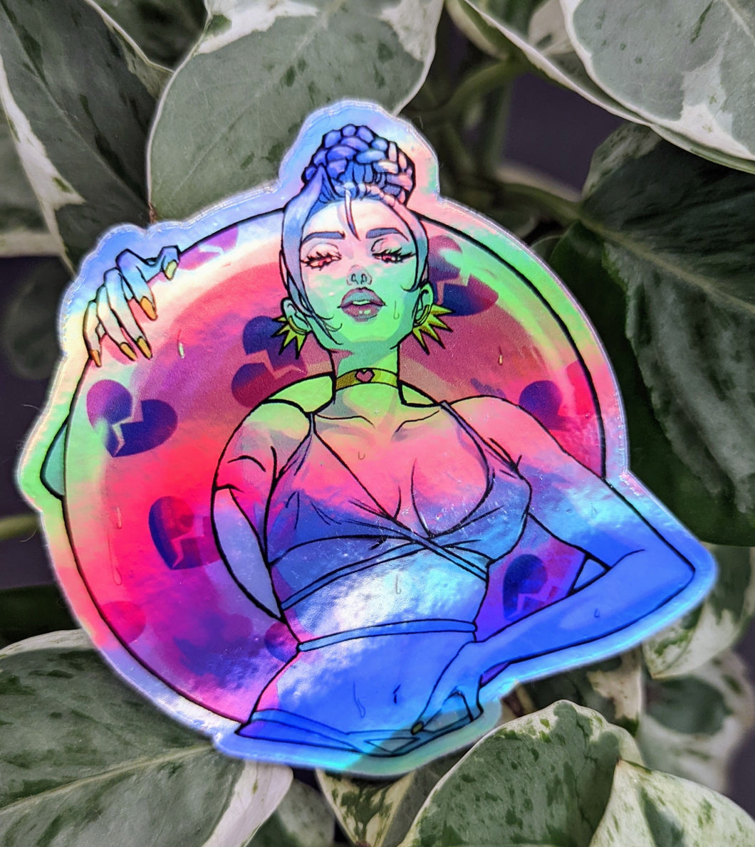 Hades: Megaera Summer Swimsuit Holographic Sticker